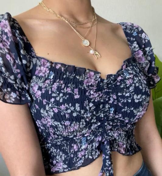 Paula Floral Top